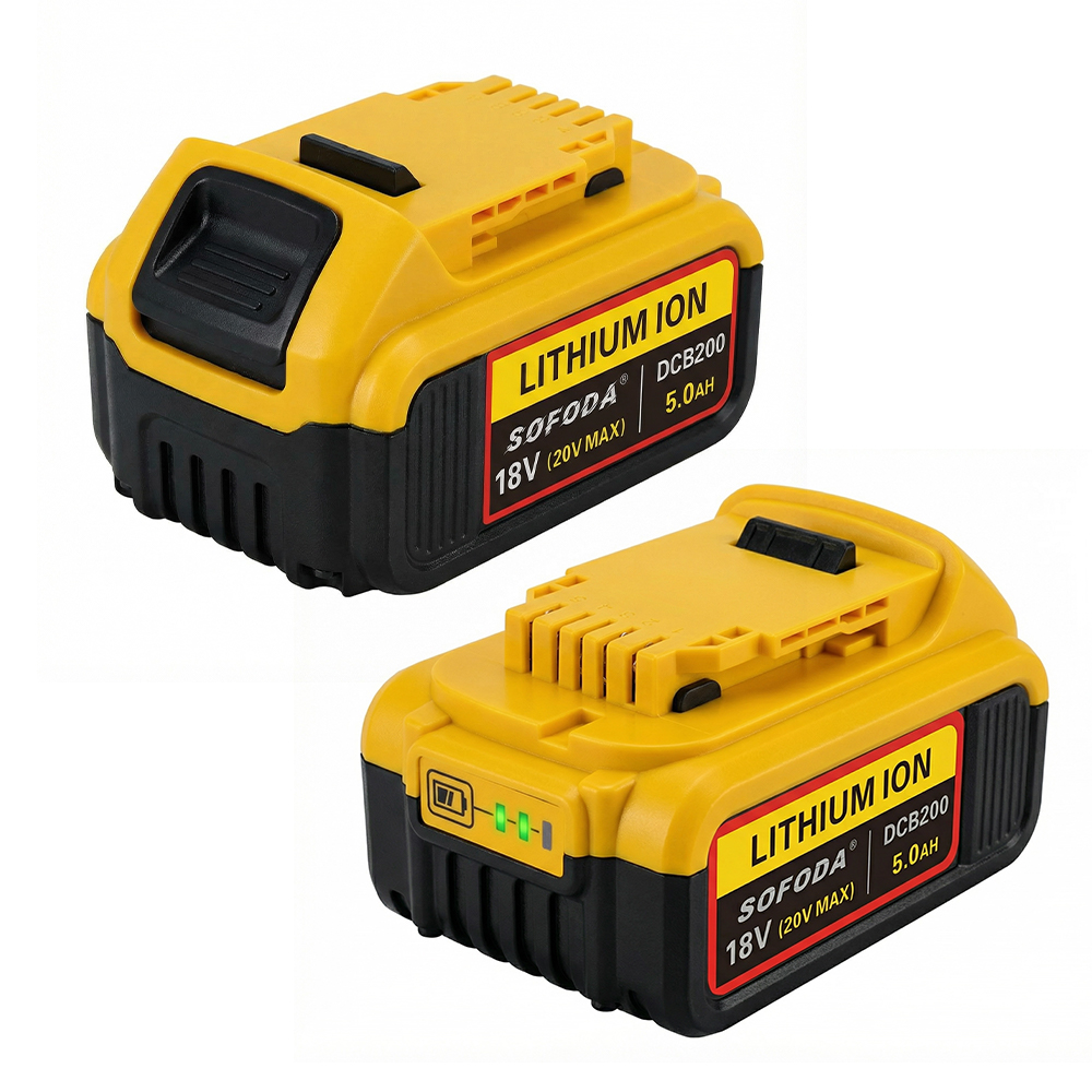 2x Akumulátor Náhradní Baterie 5000MAH 18V Pro DCB181 DCB180 DCB182 DCB183