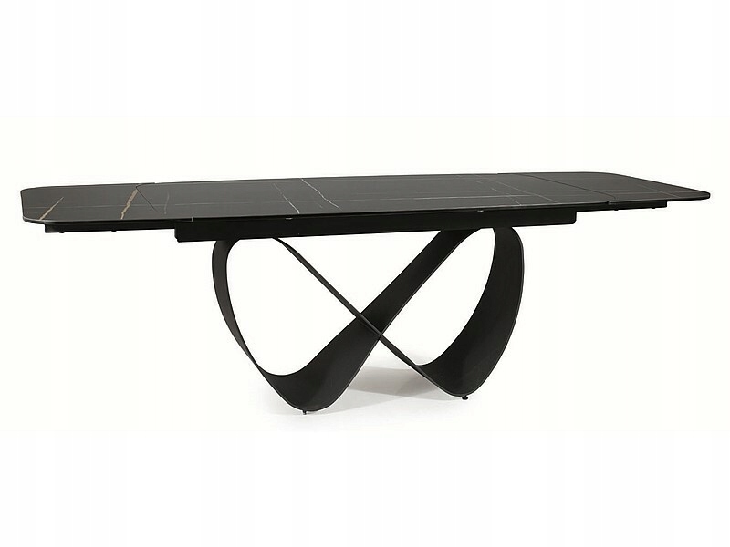 Stół Rozkładany Ceramiczny Czarny 160-240x95 Dla 12 Osób Top Infinity Signa