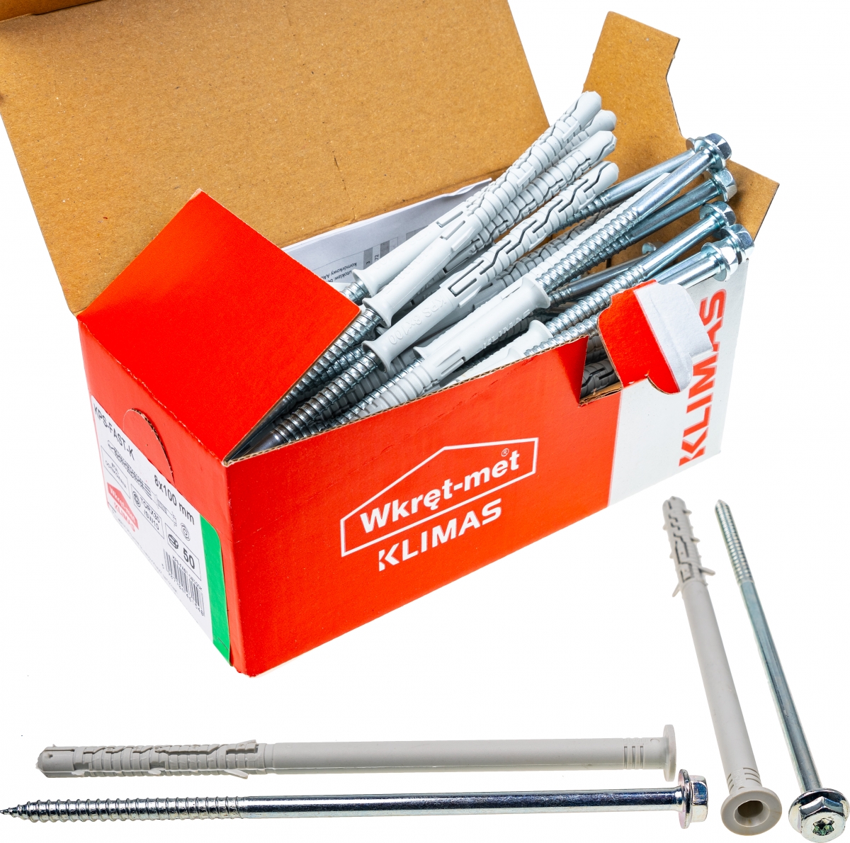 

Kołki ramowe rozporowe 10x200 Klucz+tx torx 25szt