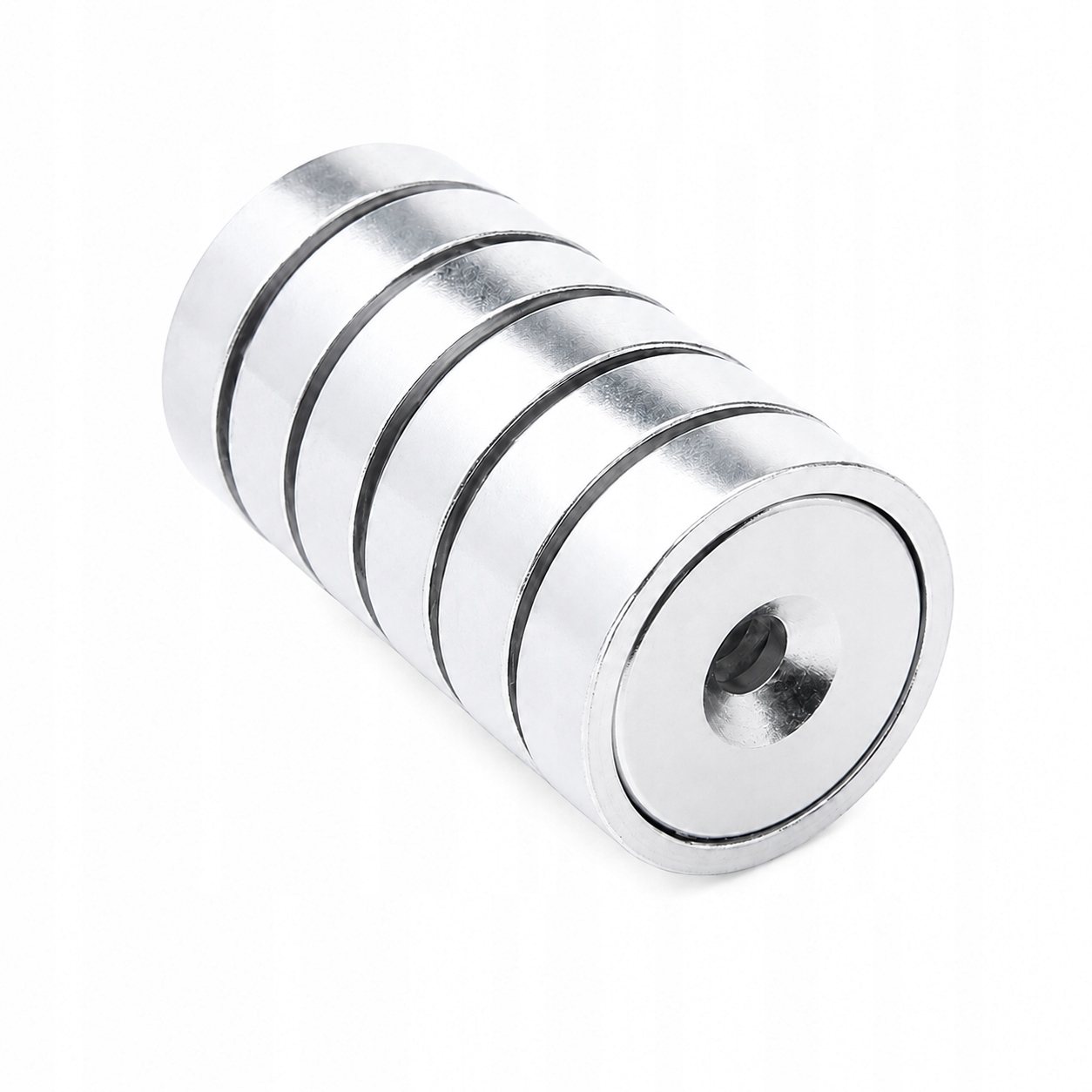 Neodymový magnetický držák 25x7 s otvorem pro kužel, 10 kusů