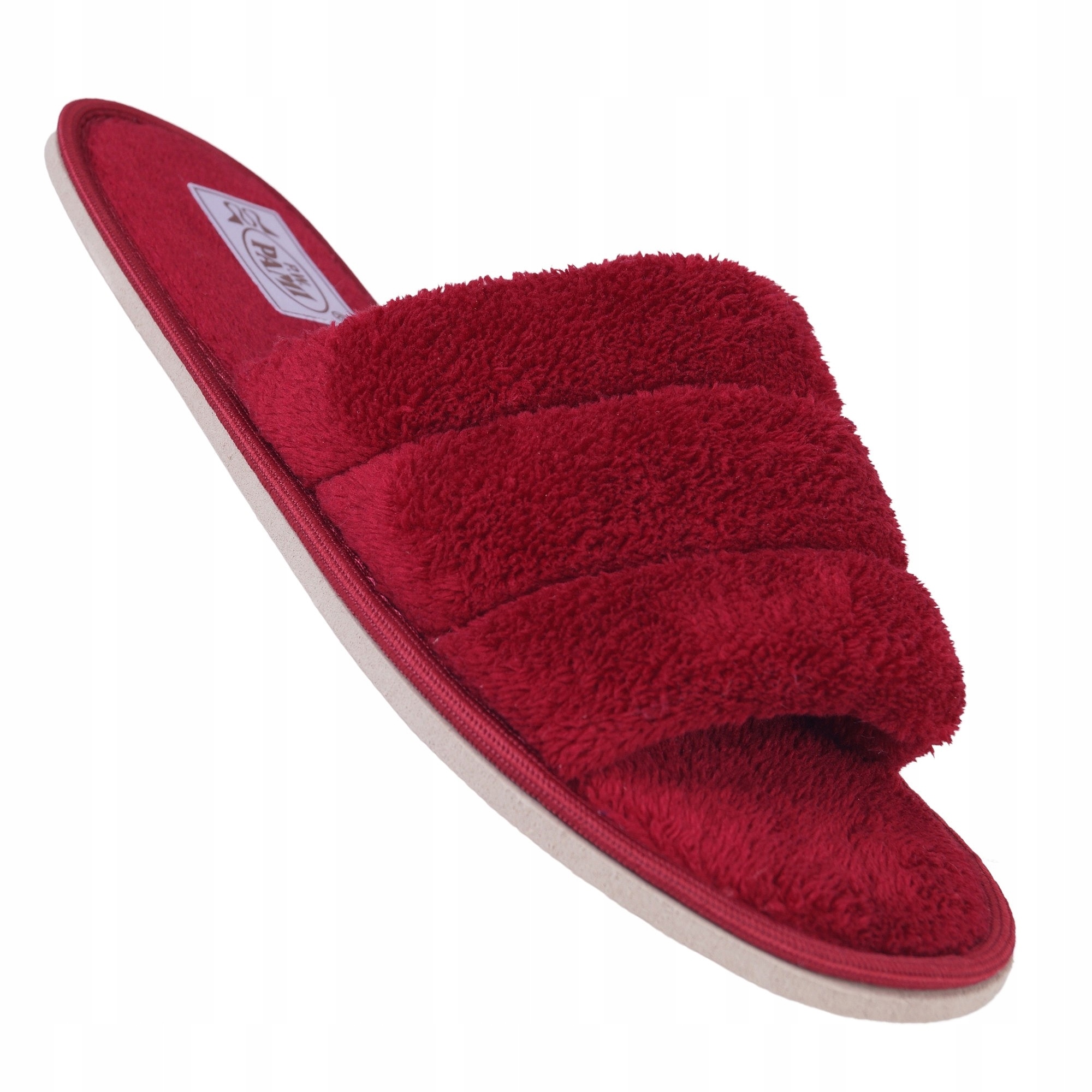 

Kapcie Damskie Frotte Marki Pami Dłp Bordo 41