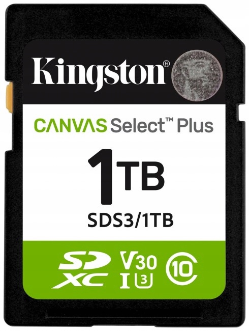 Kingston 1TB Sdxc 150MB/s Read, Uhs-i Speed Class, U3, V30 Gen3