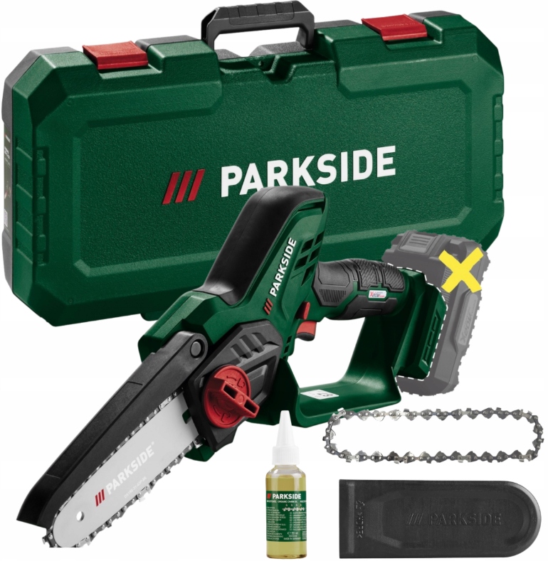 Piła Pilarka Łańcuchowa Parkside Akumulatorowa 20V lekka Najnowszy Model