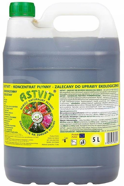 

Nawóz Naturalny Astvit Płynny Bez Chemii 5L