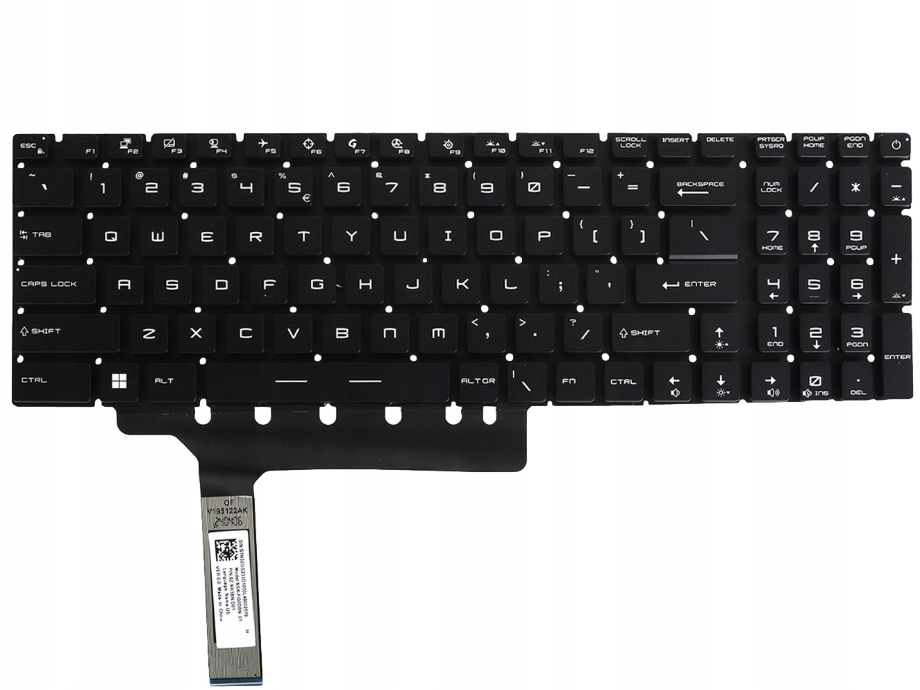 Klávesnice Pro Msi Raider GE76 GL76 Vector GP76 Stealth GS76 MS-17K1 Led Rgb