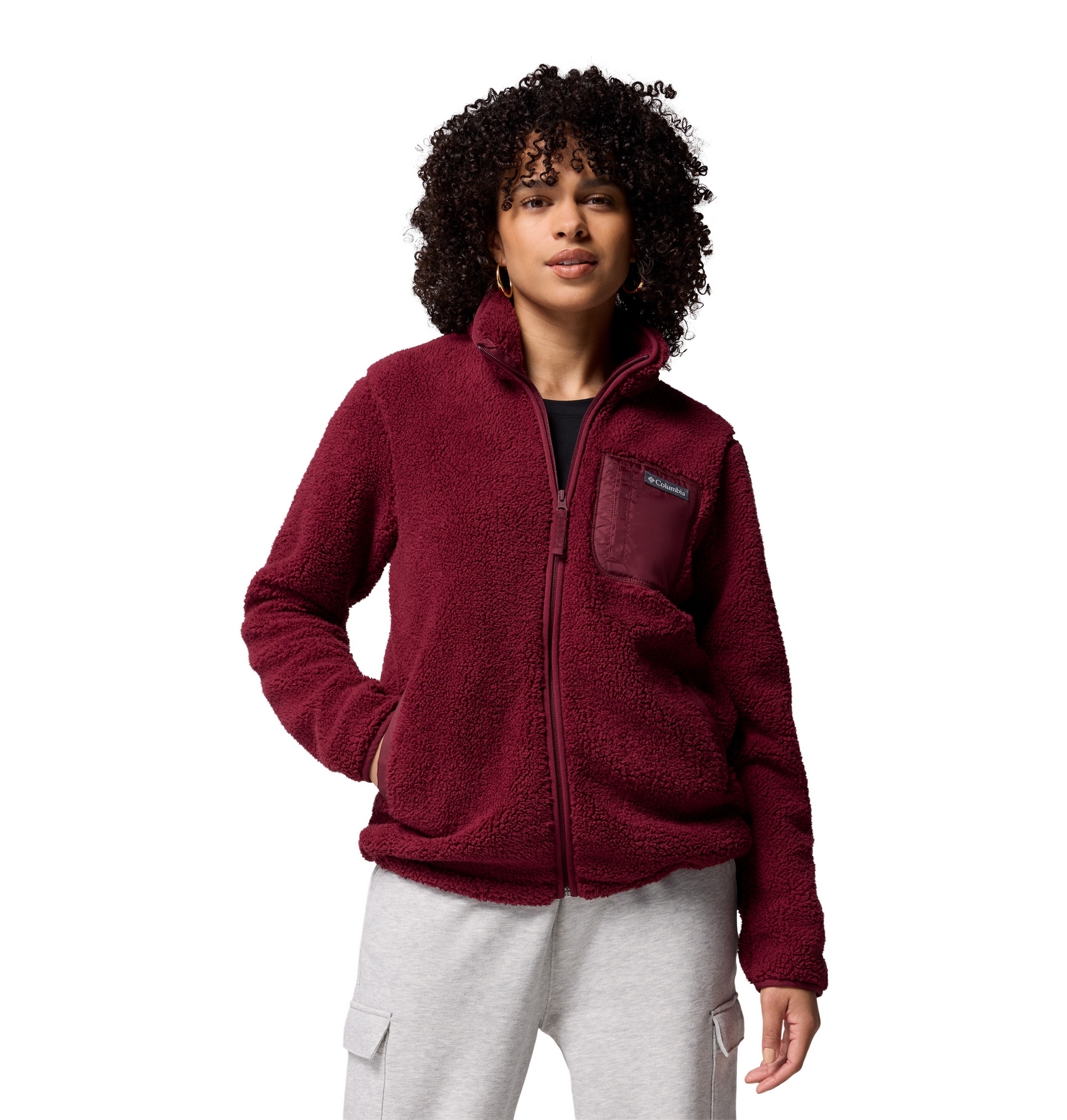 Polar damski Columbia West Bend II bordowy 2099271624 r M