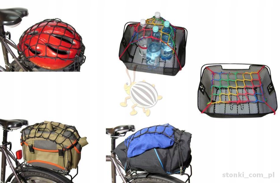 SIATKA BAGAŻOWA NA MOTOR ROWER SKUTER CZARNA EAN (GTIN) 6921080012025