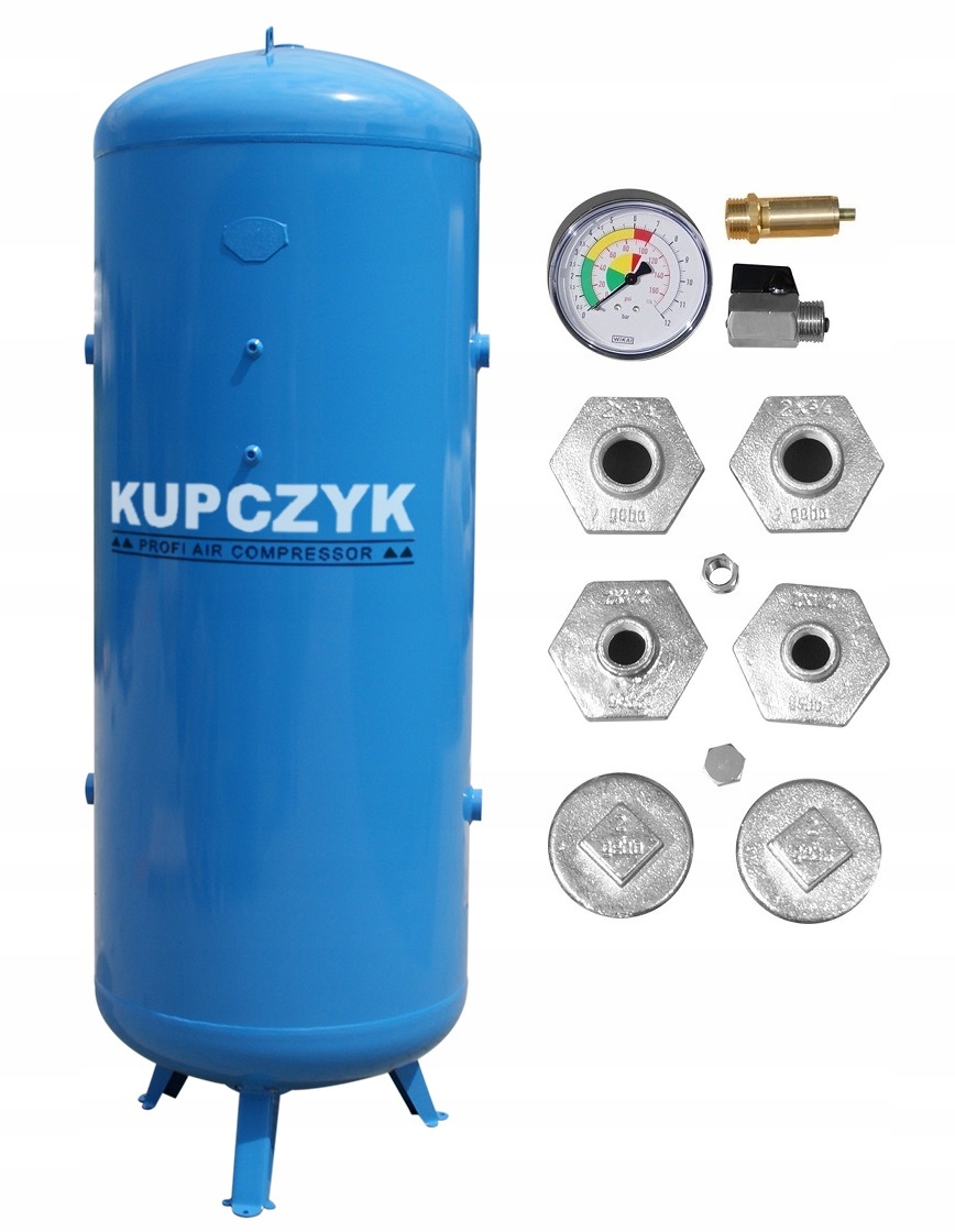ZBIORNIK CISNIENIOWY NA SPRĘŻONE POWIETRZE DO KOMPRESORA 1000 Litrów PION