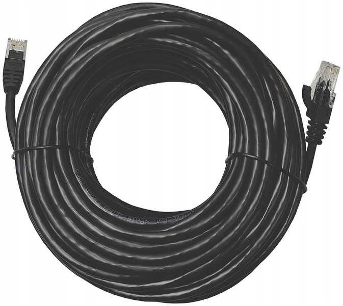 Kabel Sieciowy UTP LAN 15m CAT 6 Patchcord RJ Skrętka Czarny Producent MK