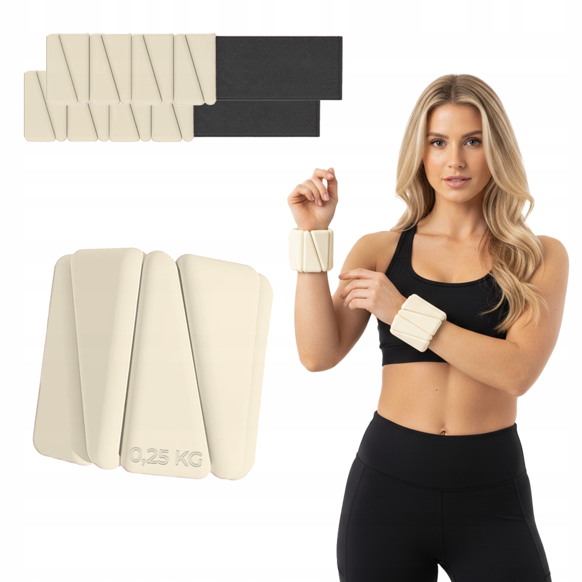 Obciążniki Na Kostki Ciężarki Na Ręce Nogi Do Ćwiczeń Regulowane 2x 0,25 Kg