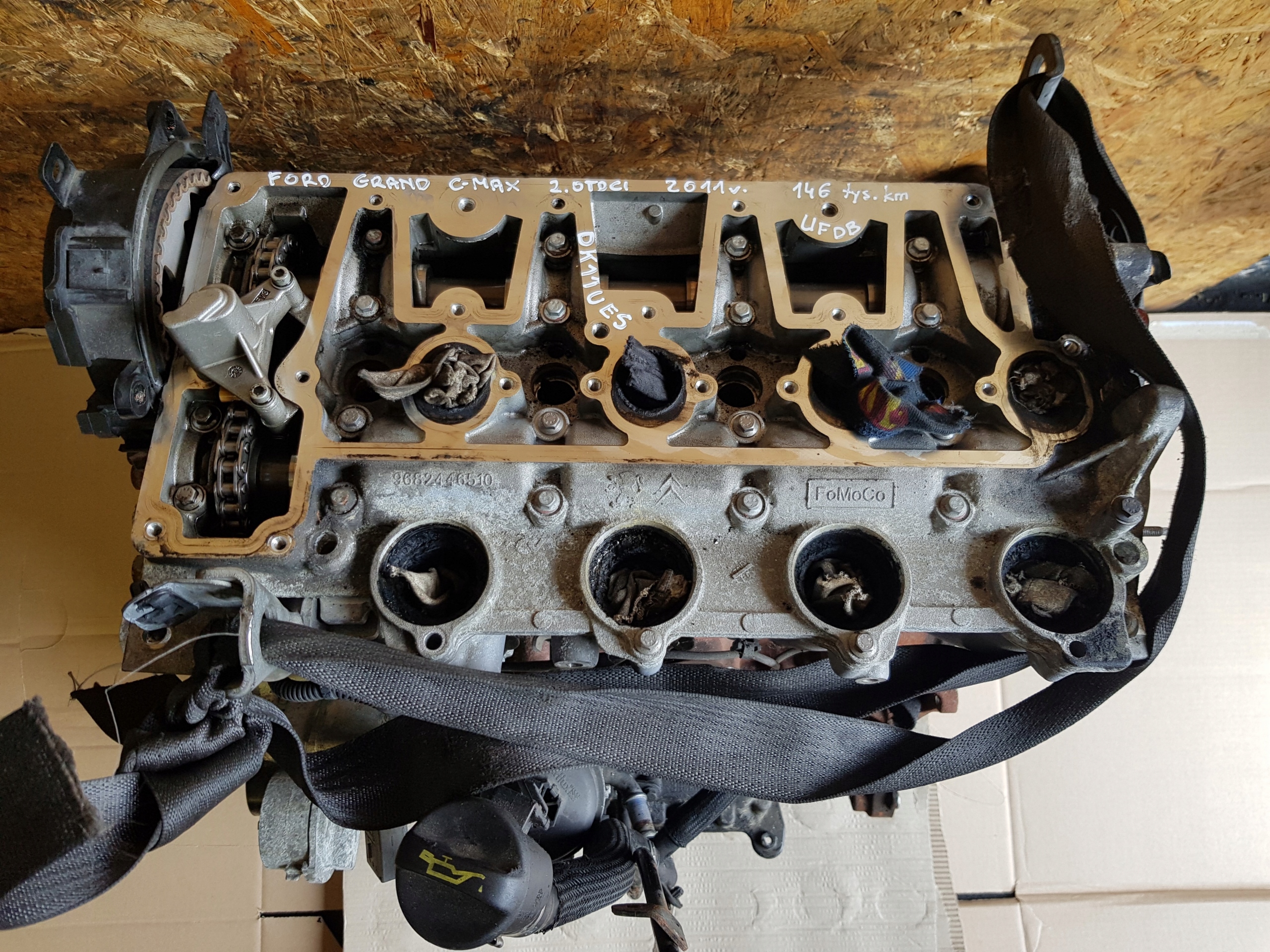 FORD FOCUS MK3 GRAND C-MAX 2.0 TDCI 140KM 2011 engine UFDB D4204T 146 TYS