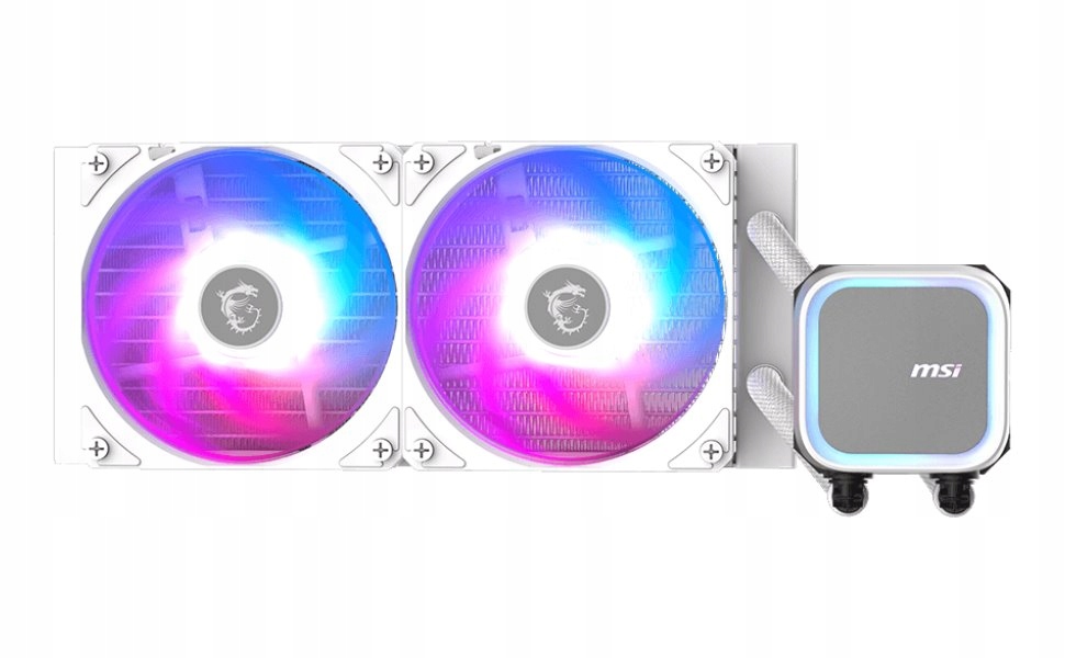 Msi vodní chladič Cpu Mag Coreliquid A13 240 White/ 2x 120mm Argb fan bíl
