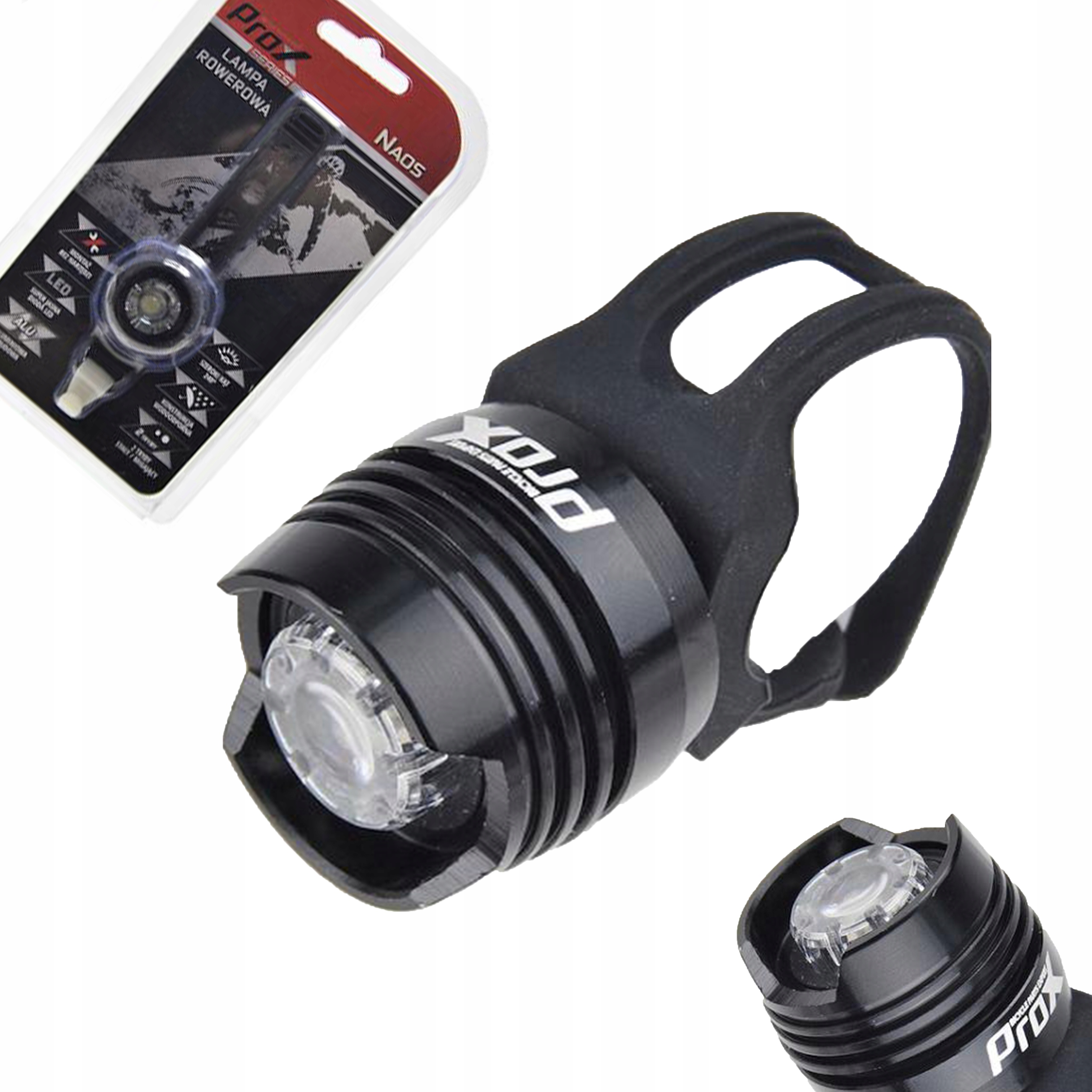 

Lampa lampka rowerowa Prox Naos 1 Led Przód +zasil