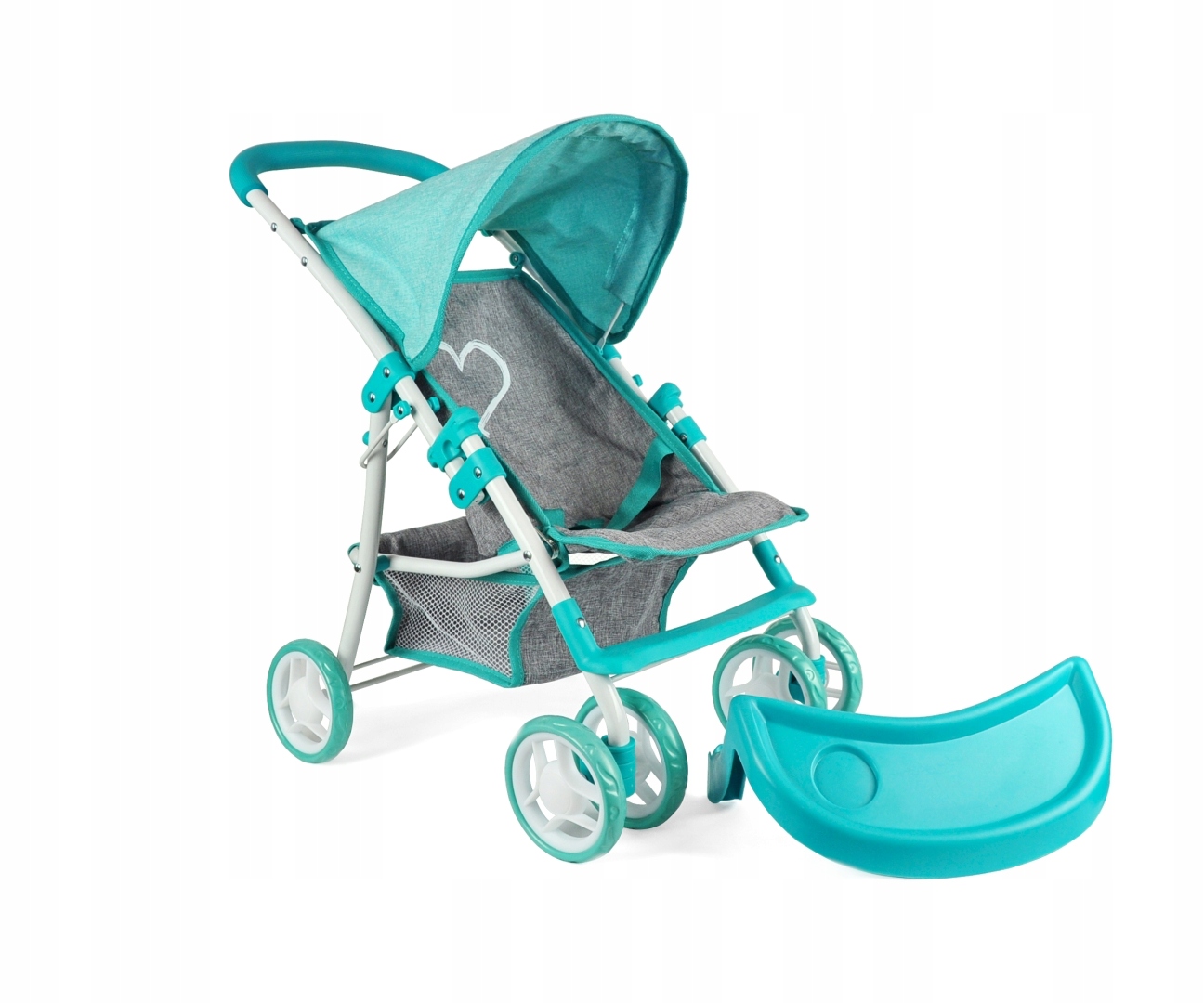 Wózek dla lalek spacerówka Kate Prestige Miętowy Milly Mally Wiek dziecka 3 lata +