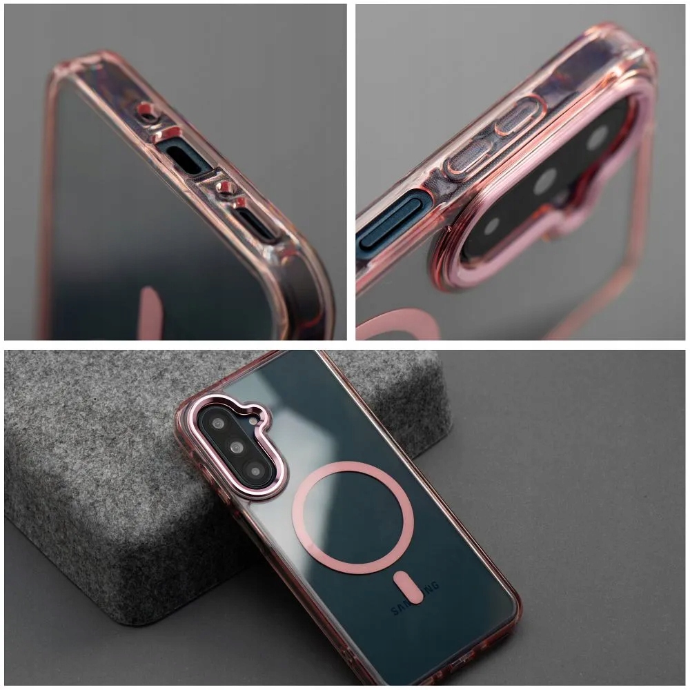 Futerał Frame Clear Hybrid Mag Cover kompatybilny z MagSafe do Samsung A57