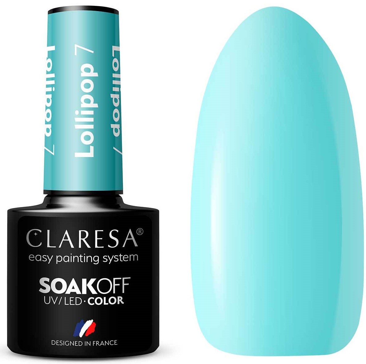 

Claresa Lakier Hybrydowy Lollipop 7 Blue Lagoon