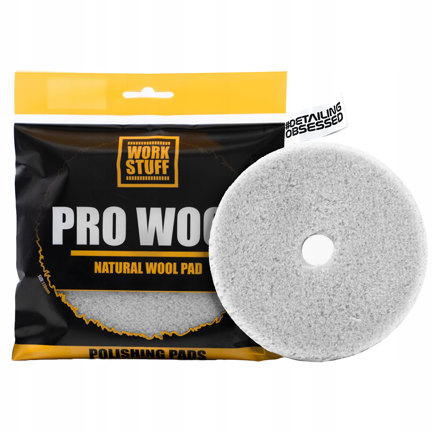 Work Stuff Pro Wool 125/130mm Mocno Tnące Futro Polerskie Z Krótkim Włosiem