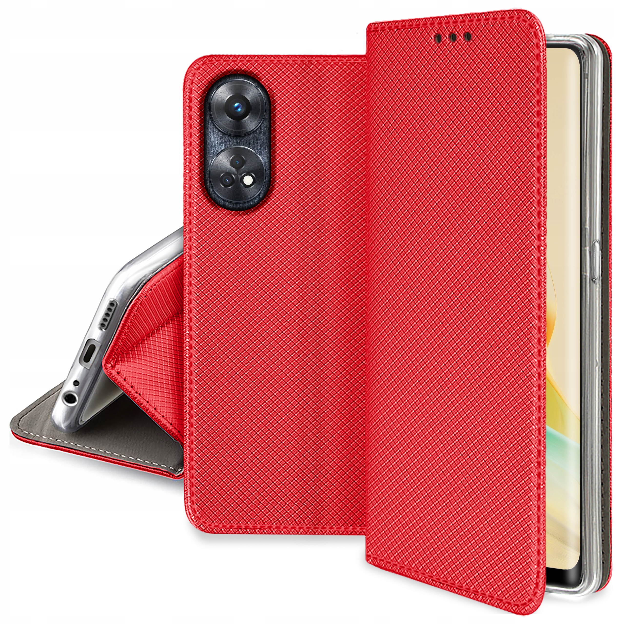 

Etui do Oppo Reno 8T 4G Smart Magnet Szkło 9H