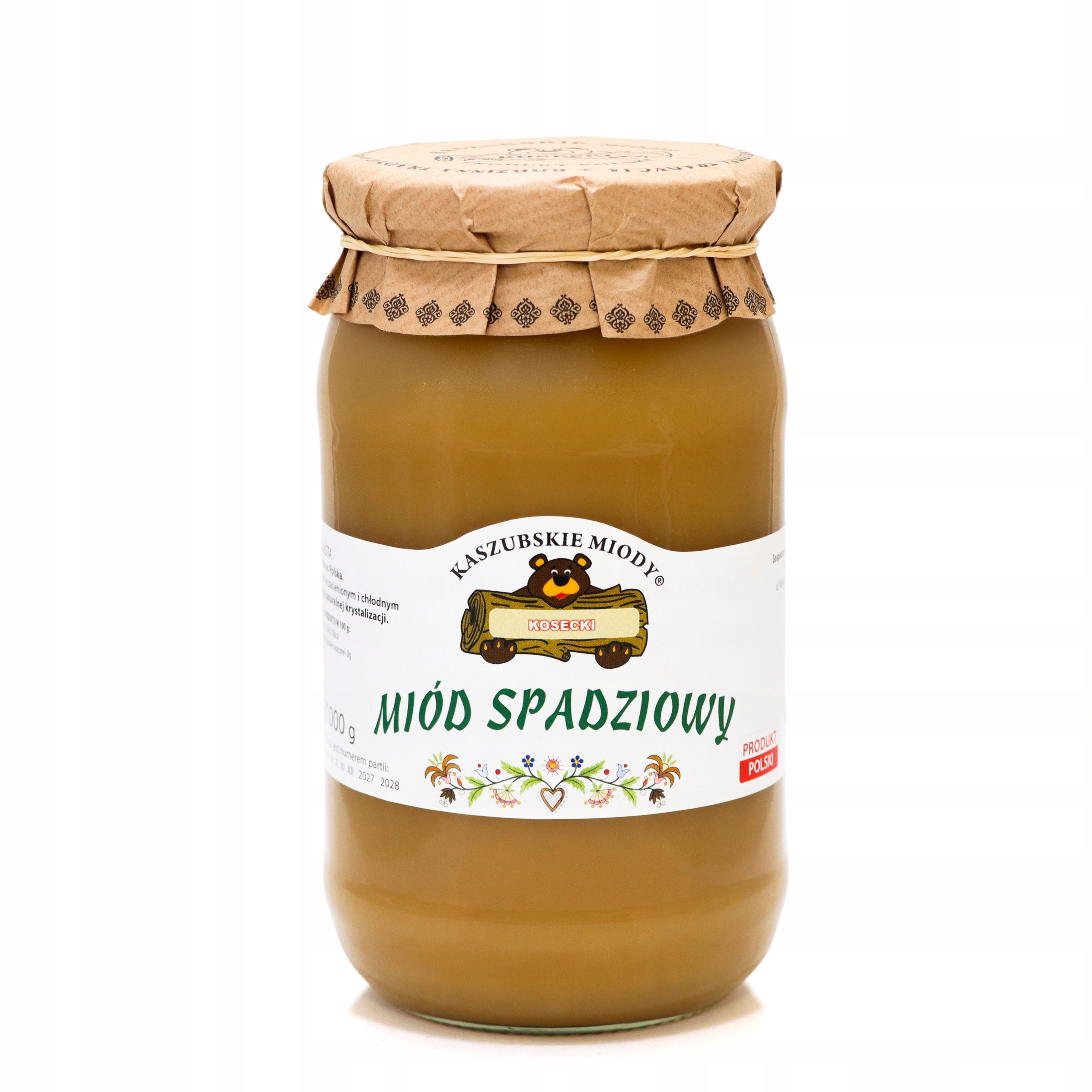 Polský Medovicový Med 1000 g Kaszubskie Miody |kosecki