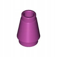 

Lego Stożek 1x1 Magenta 1szt 4589B 6003007 New