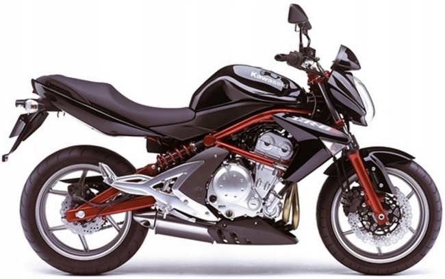 Samolepky Na Motocykl Juula Pro Kawasaki Er 6N 2005-2008 Černo-červené 17K