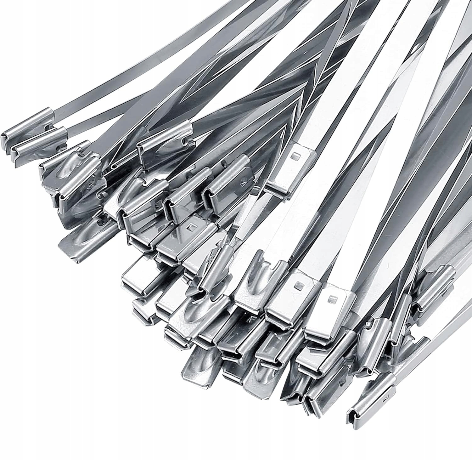 Opaski Zaciskowe Stalowe Metalowe trytki 4,6x200 100szt Opaska Trytka Stal