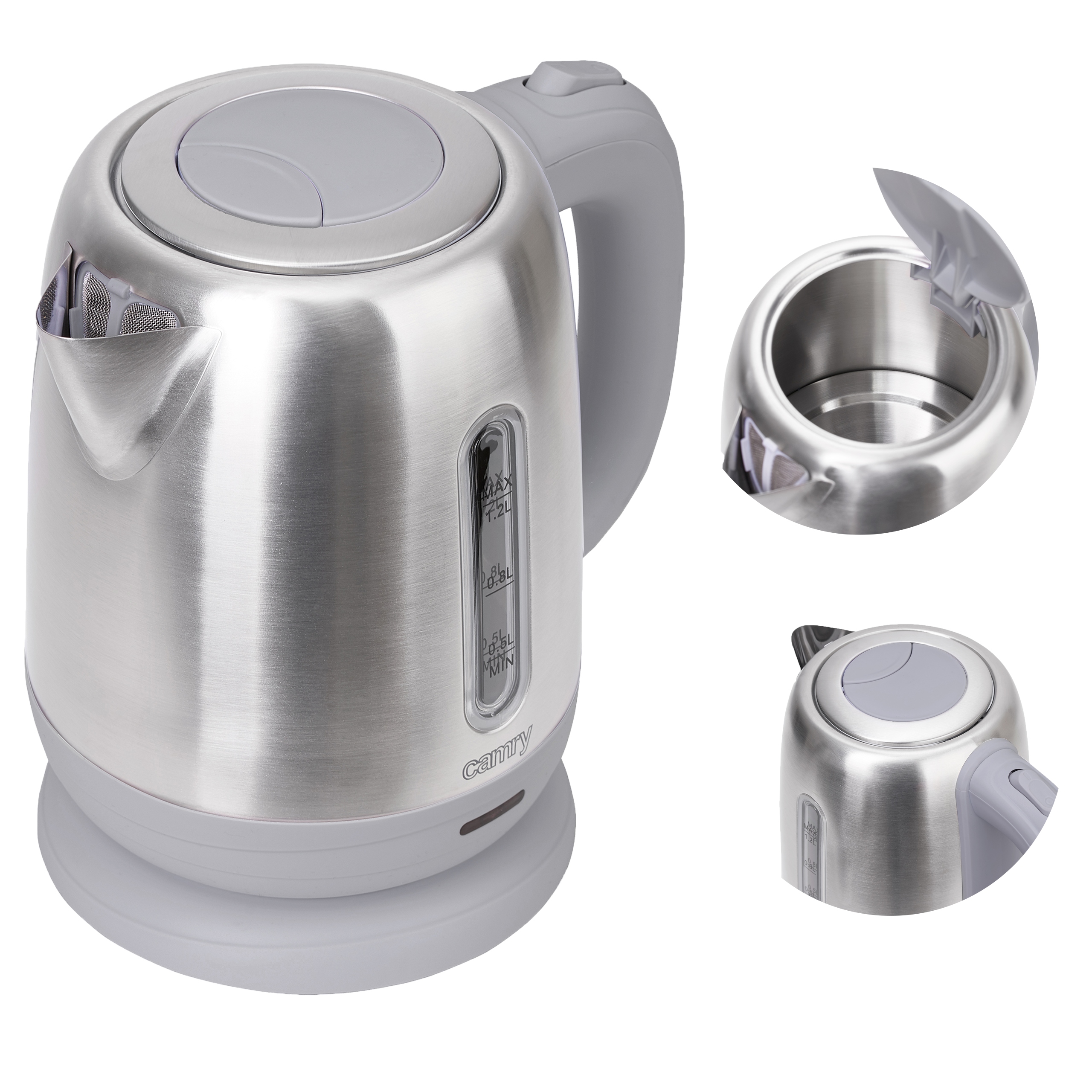 

Czajnik Elektryczny Bezprzewodowy Inox 1,2L Filtr
