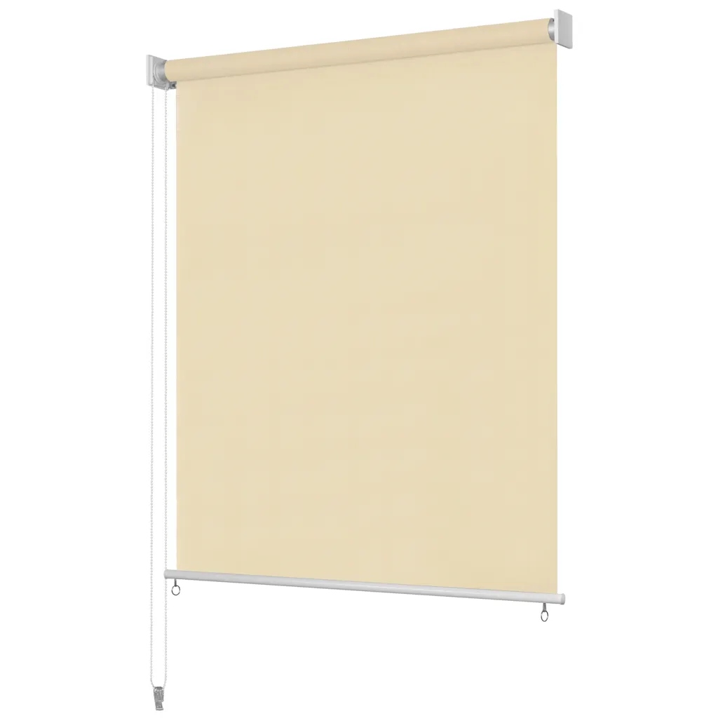 vidaXL Venkovní roleta 180x140 cm, krémová