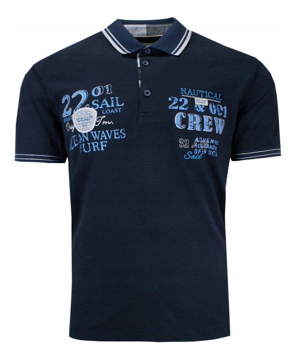 Tmavě modré pánské Polokošile s potiskem L