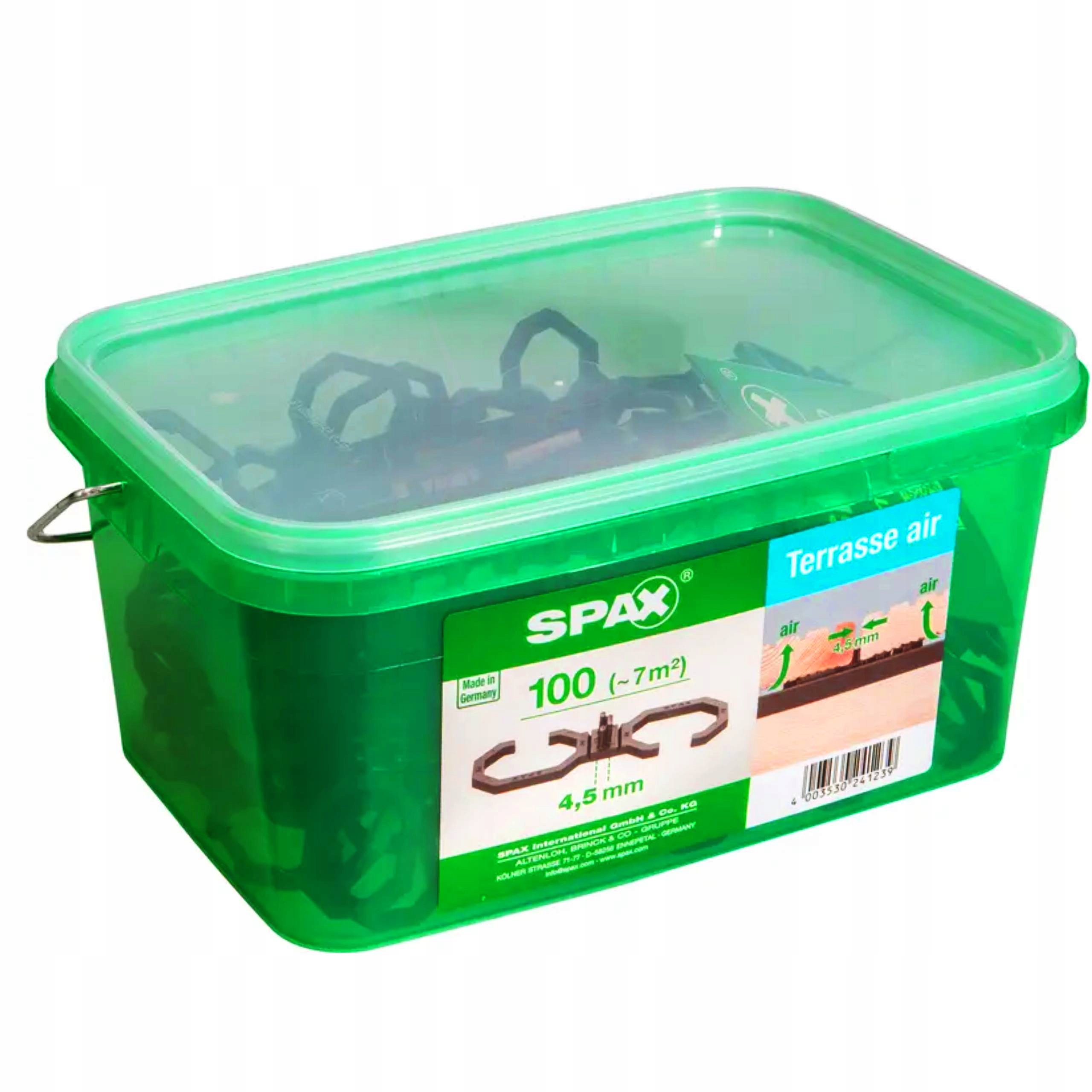 Distanční podložka 100 Ks Air fuga 4,5 mm pro terasovou desku Spax Terasa