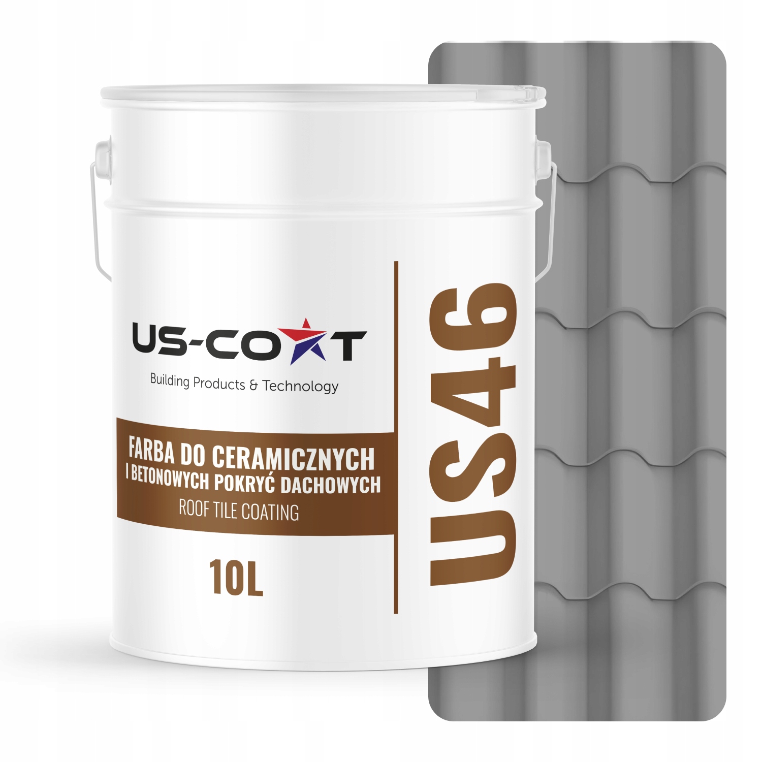 Farba Na Keramické Betónové Strechy Sivá Signálna RAL7004 10L Matná