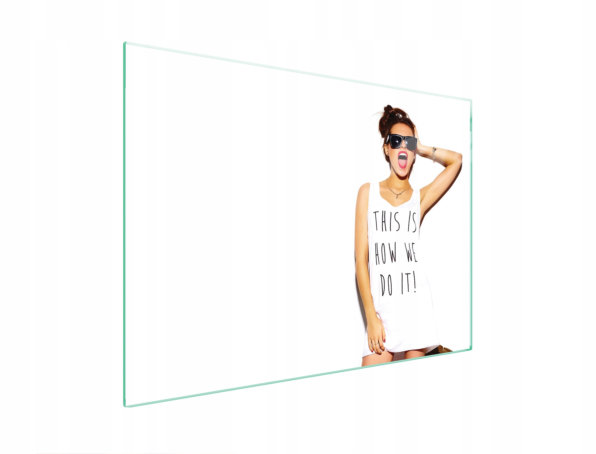 Ochranná Skleněná Deska Na Sporák 70x52 Žena Tvrzené Sklo