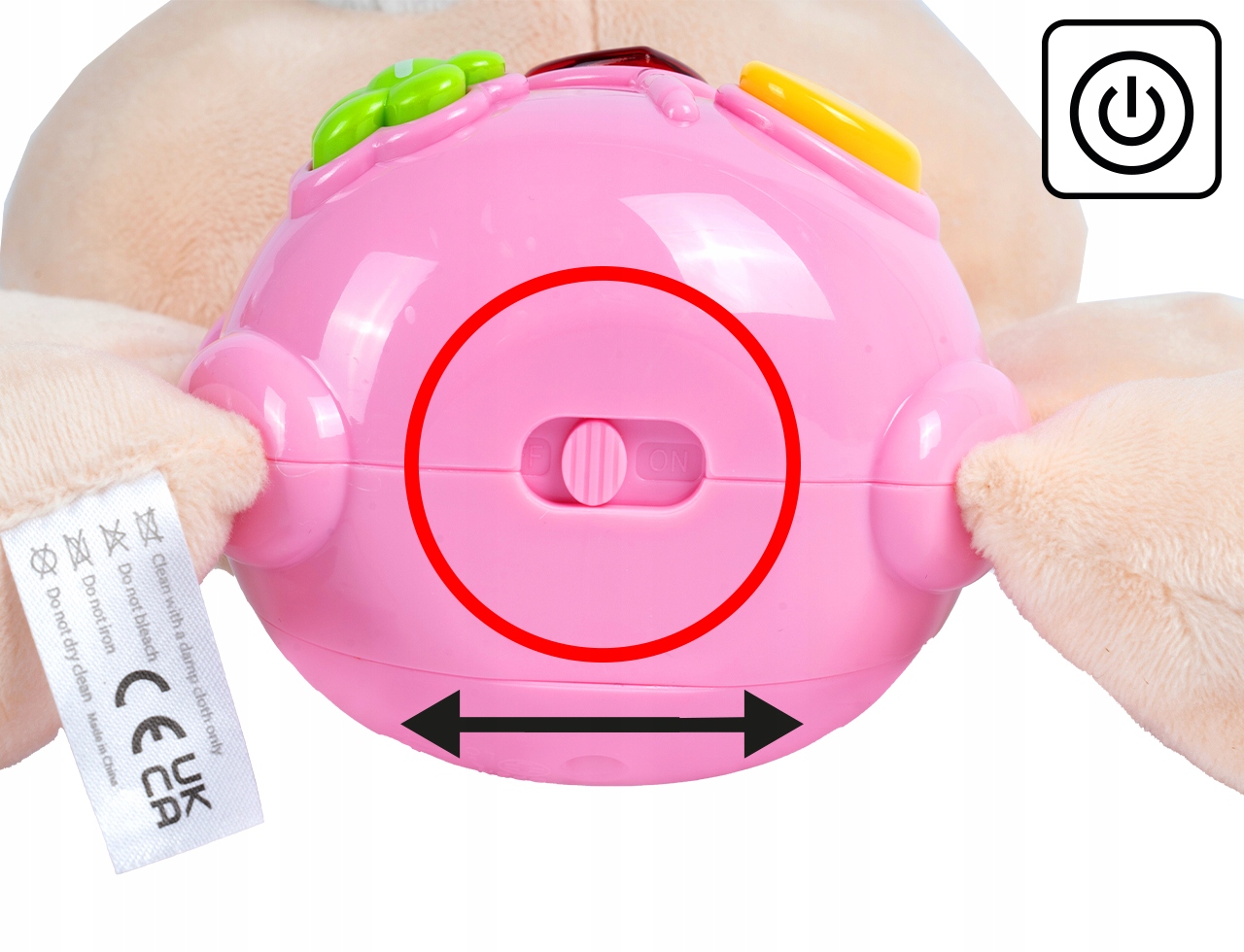 ZAJĄCZEK KRÓLICZEK PLUSZOWY INTERAKTYWNY na baterie dla dzieci PLUSZAK Szerokość produktu 19 cm