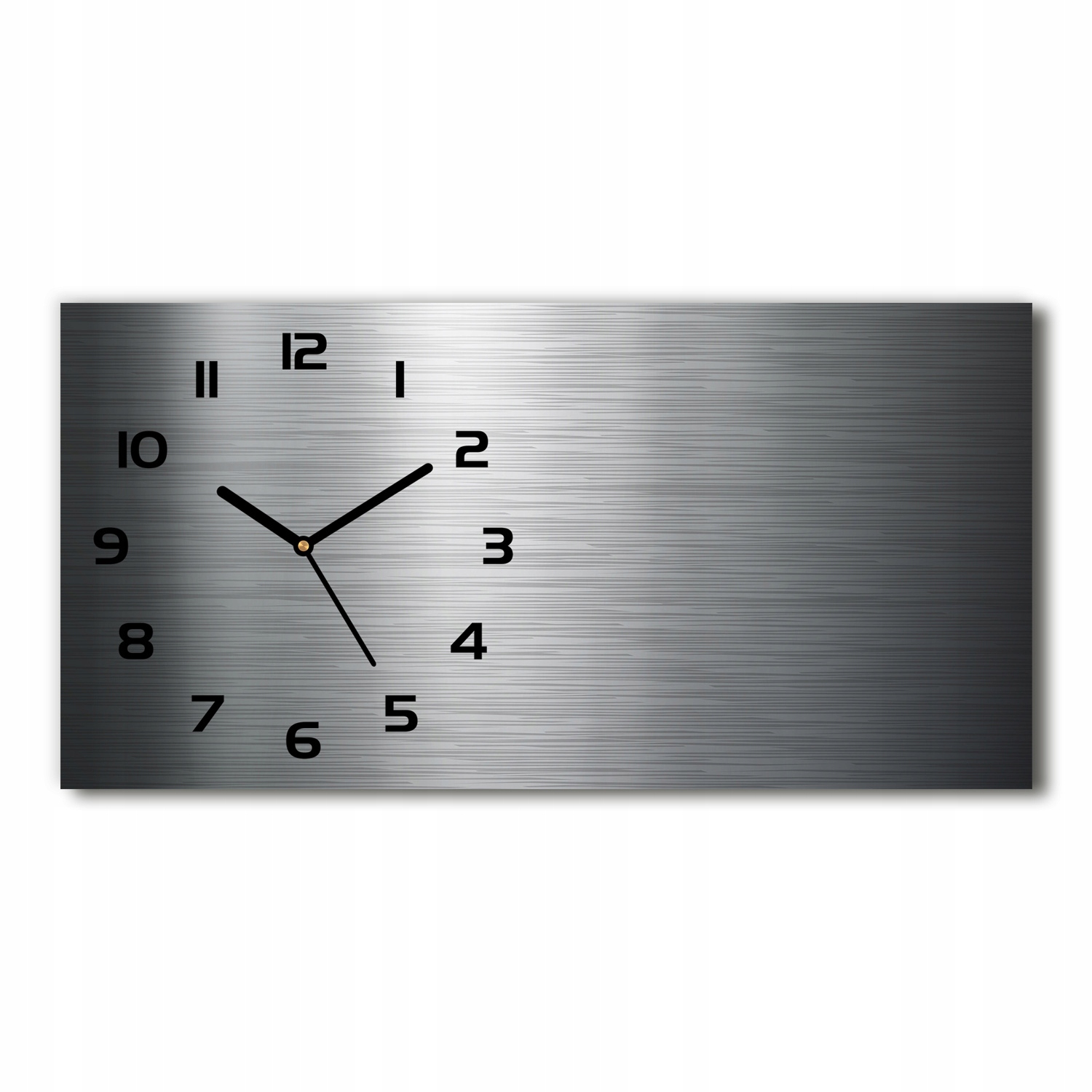 

Zegar ścienny szklany cichy Metalowe tło 60x30 cm