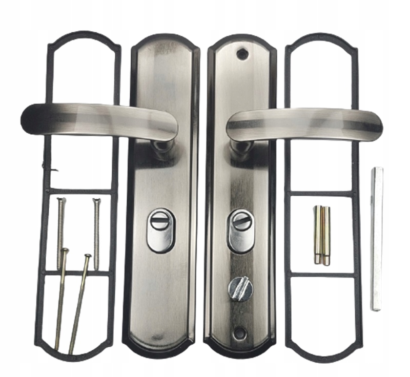 KLAMKA DO DRZWI CHIŃSKICH STALOWA WDS 1822 LEWA