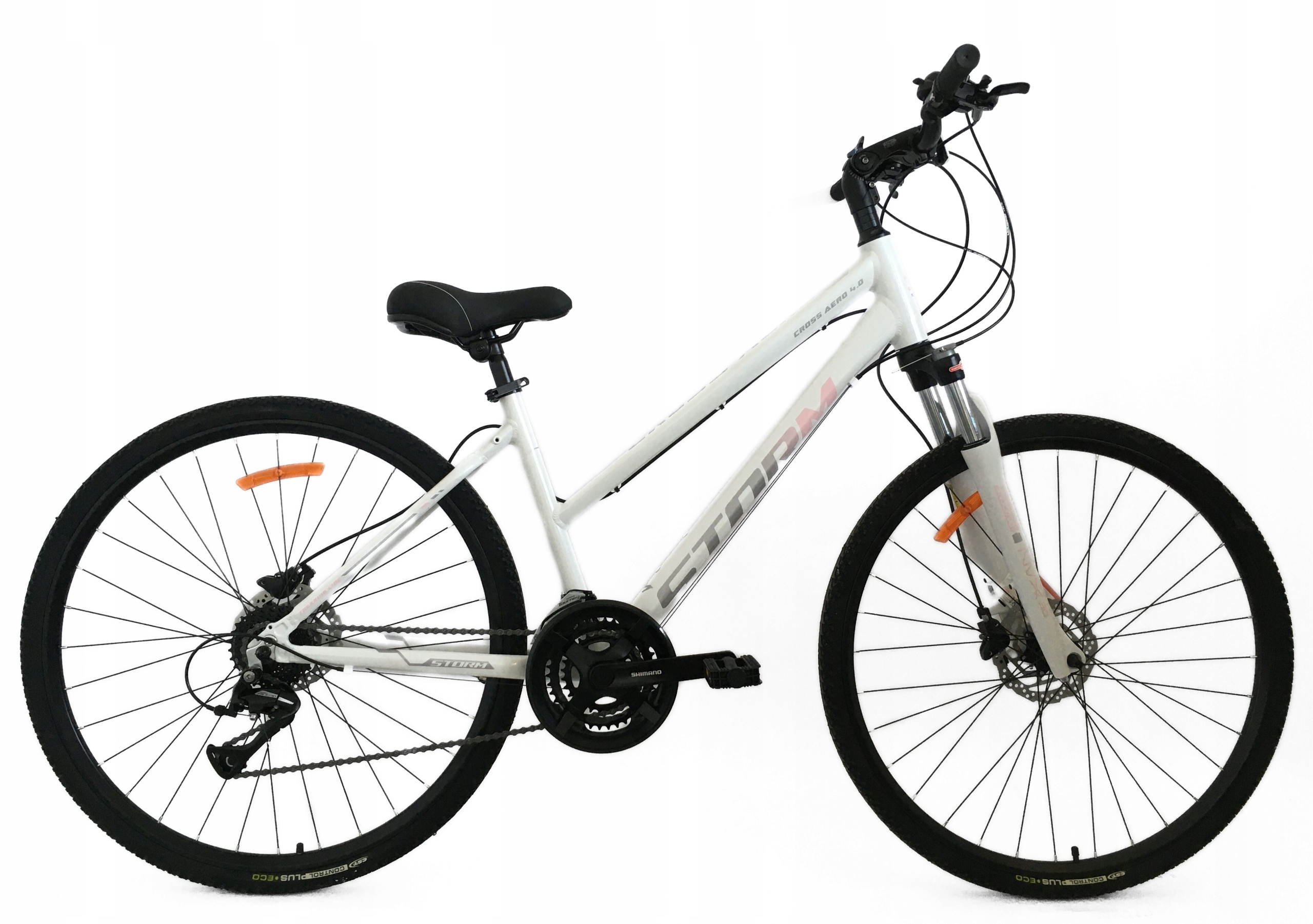Rower Storm Cross Aero 4.0 Lady biały/pudrowy róż 17