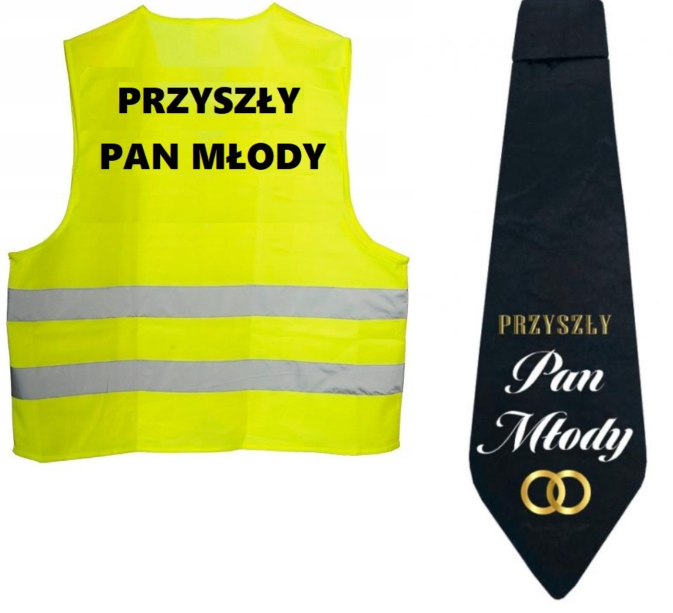 

Kamizelka Krawat Przyszły Pan Młody Kawalerski