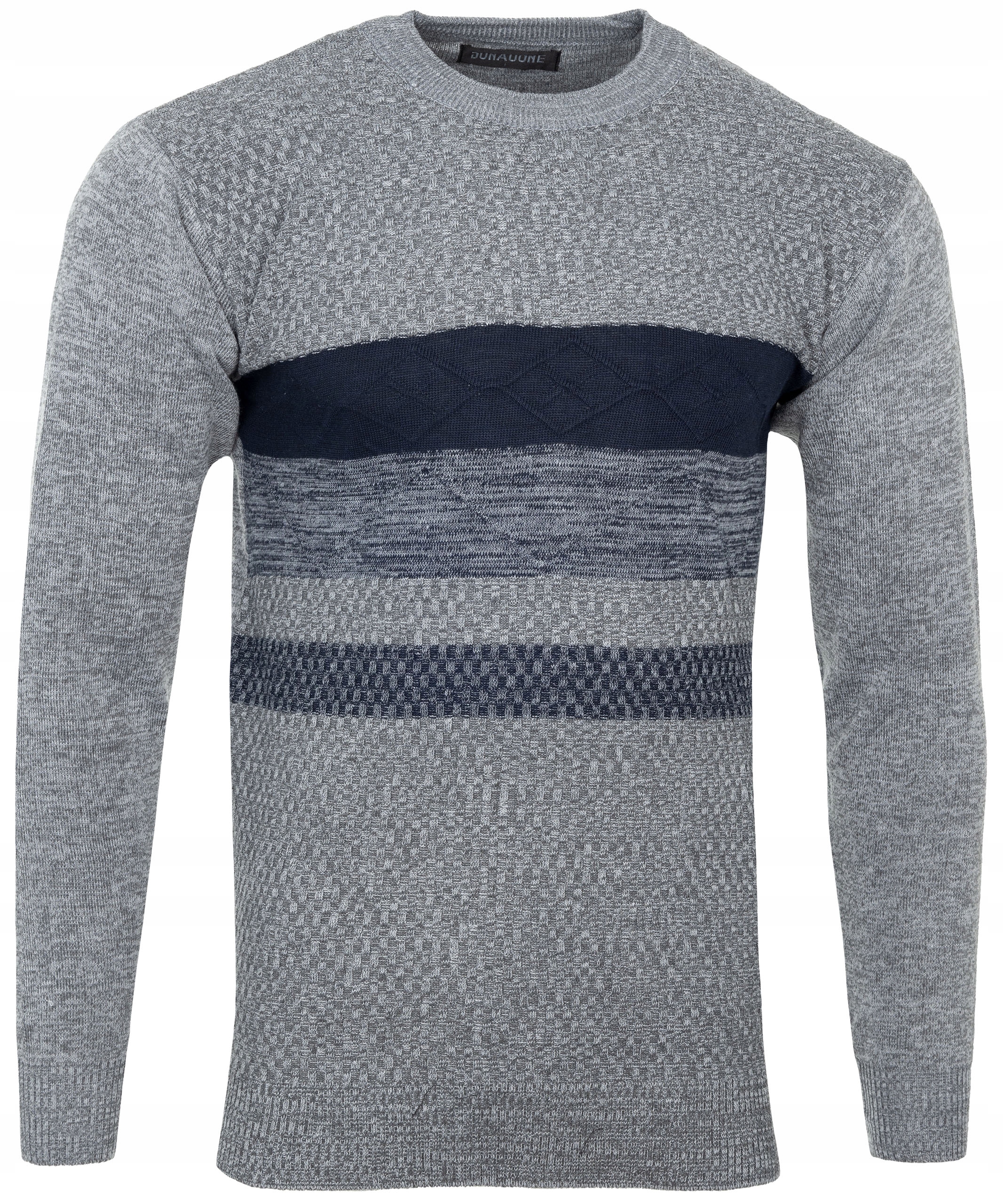 SWETER MĘSKI ELASTYCZNY BLUZKA SZARY L