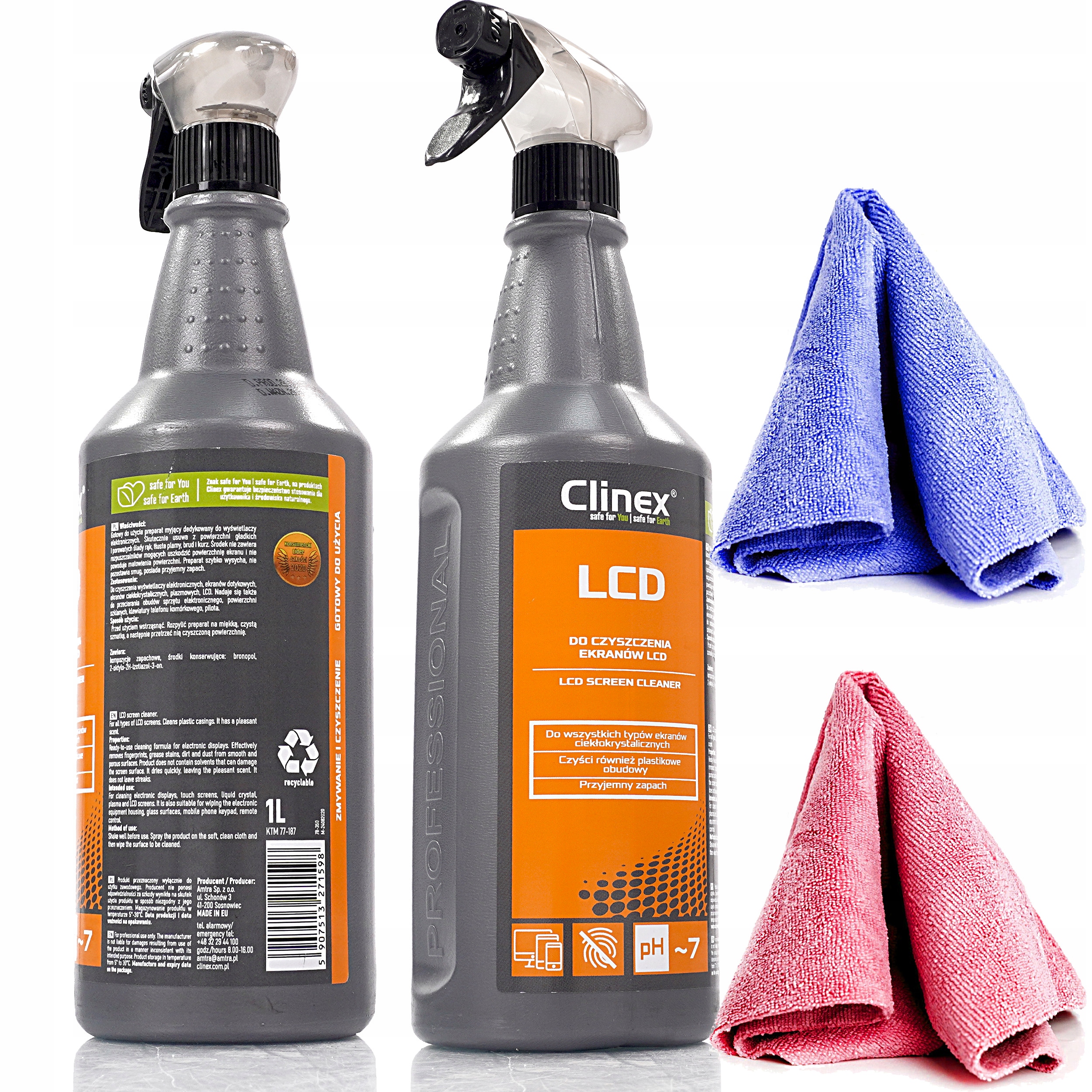 

Płyn Do Czyszczenia Ekranów Tv Tel LCD 1L Clinex