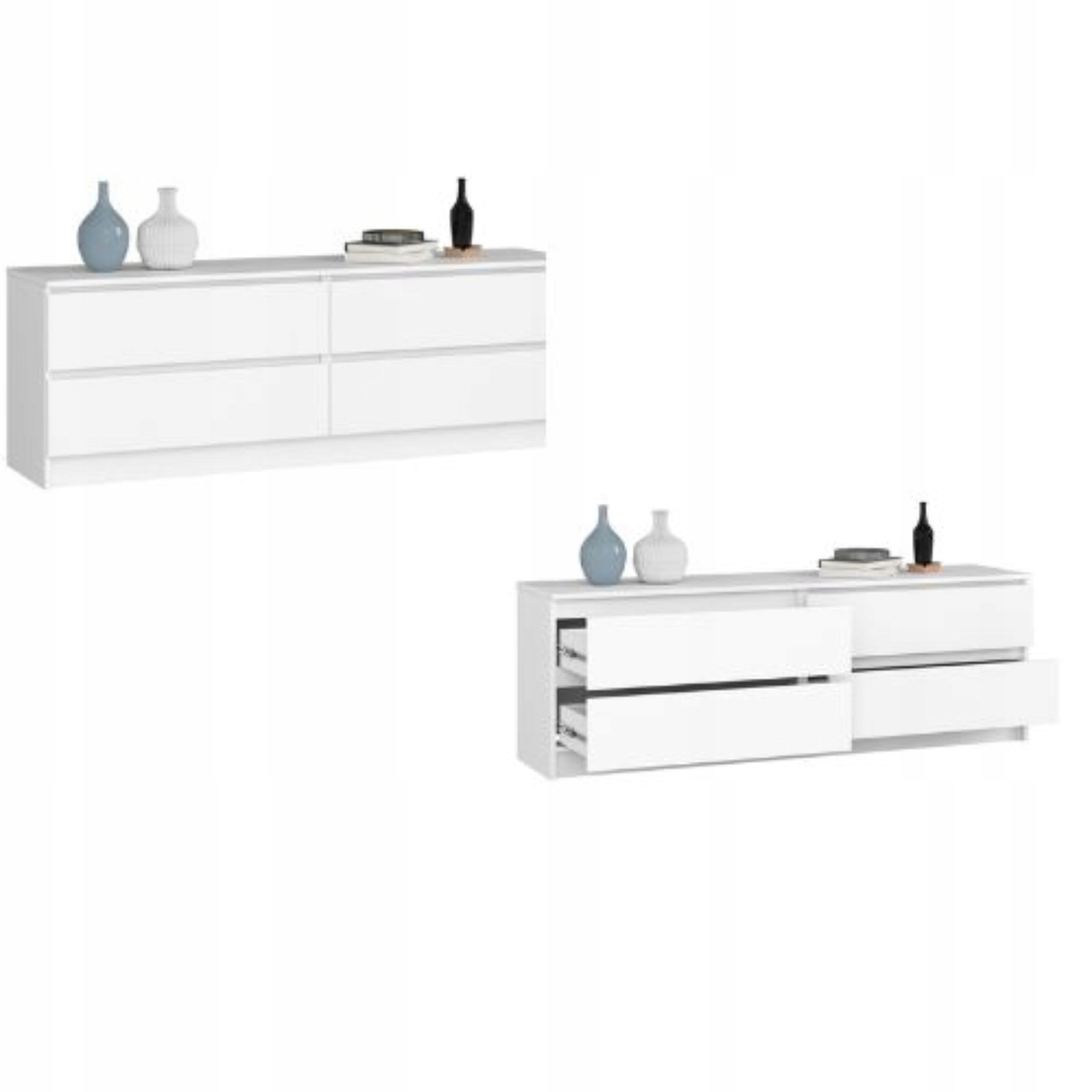 Komoda K160 4SZ Clp Pk Biały