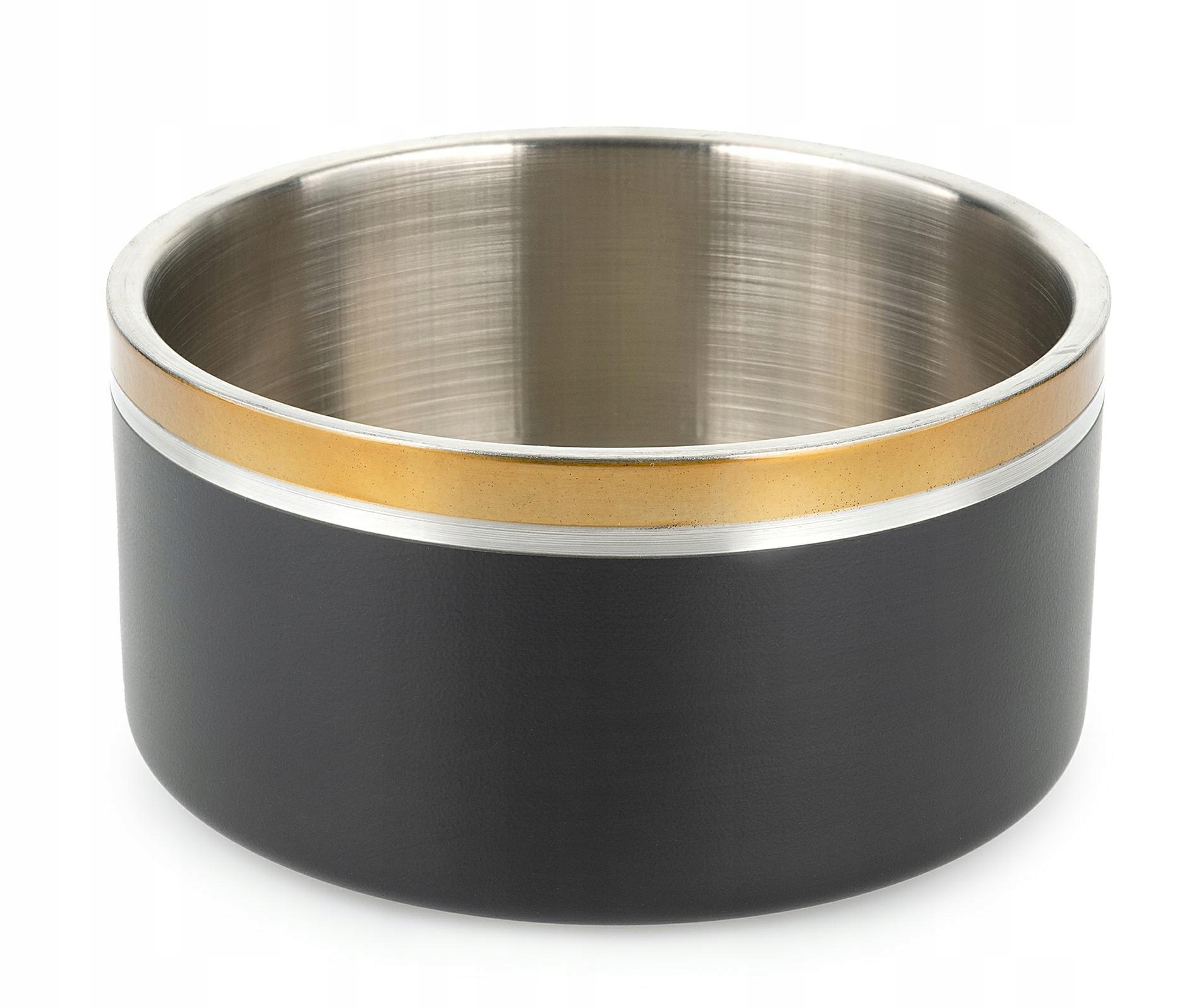 Levně Černá miska 2,4 l dvojité stěny, pro psy