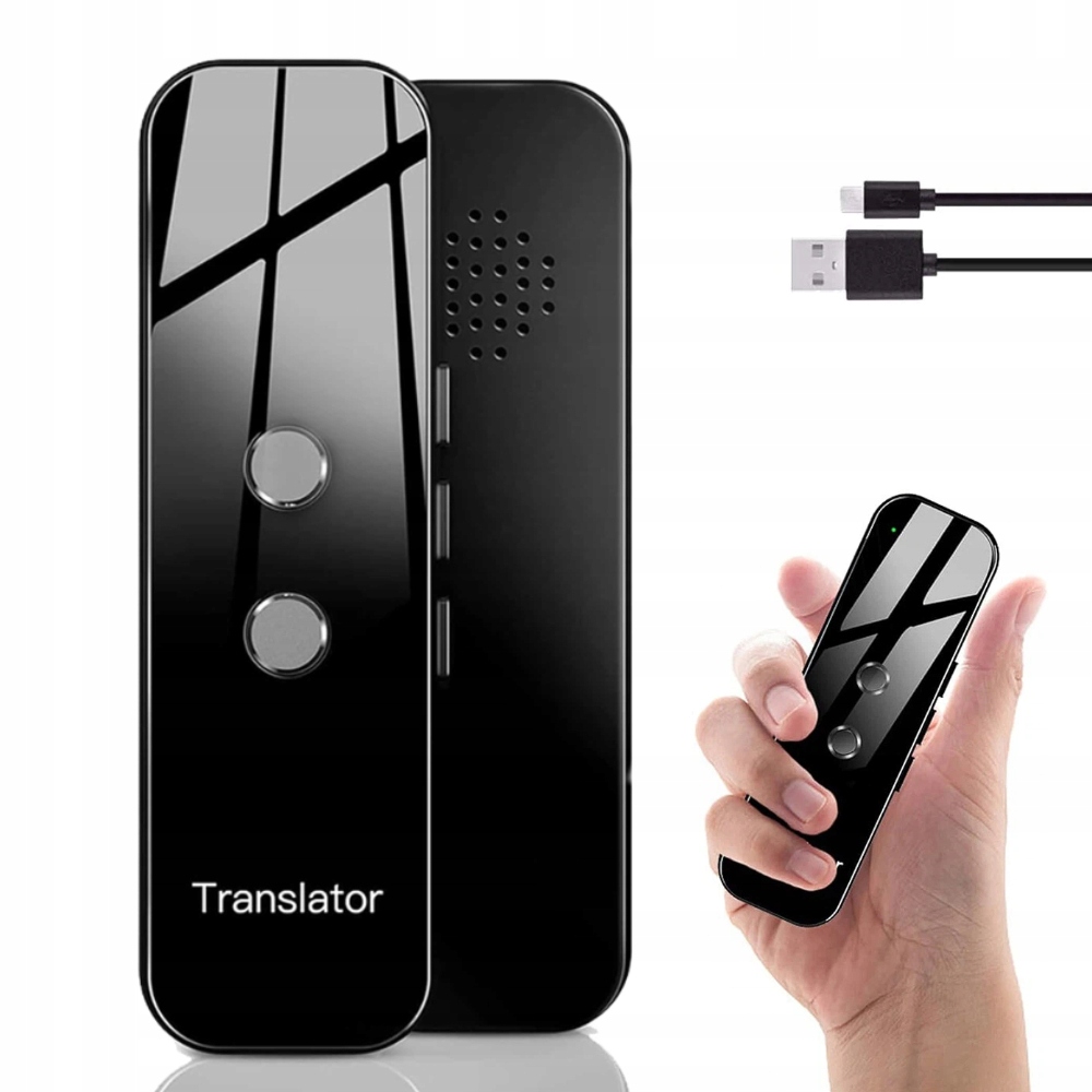 Przenośny tłumacz języków w czasie rzeczywistym języków, tłumacz czarny