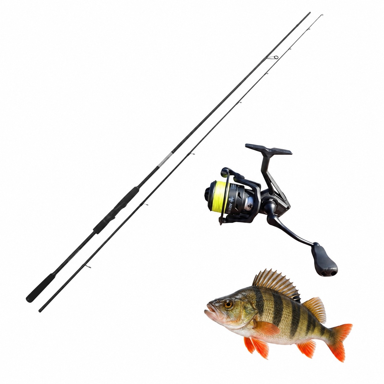 Zestaw Wędka Kraken Black Pearl 2,74m 1-10g Kołowrotek 2000+PLECIONKA 9X