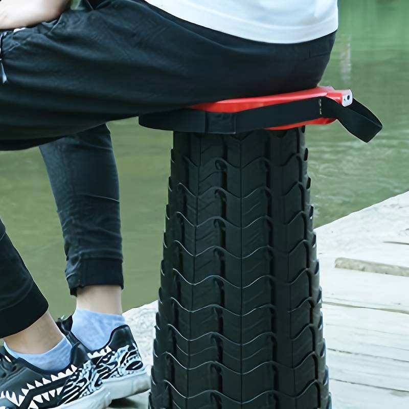 SKŁADANY TABORET TELESKOPOWY TURYSTYCZNY PRZENOŚNY STOŁEK KRZESEŁKO KOLORY Szerokość siedziska 26 cm