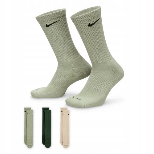 Dlouhé Ponožky Nike Everyday Plus Bavlna , sada 3 kusů (SX6888-994), velikost 34-38EU