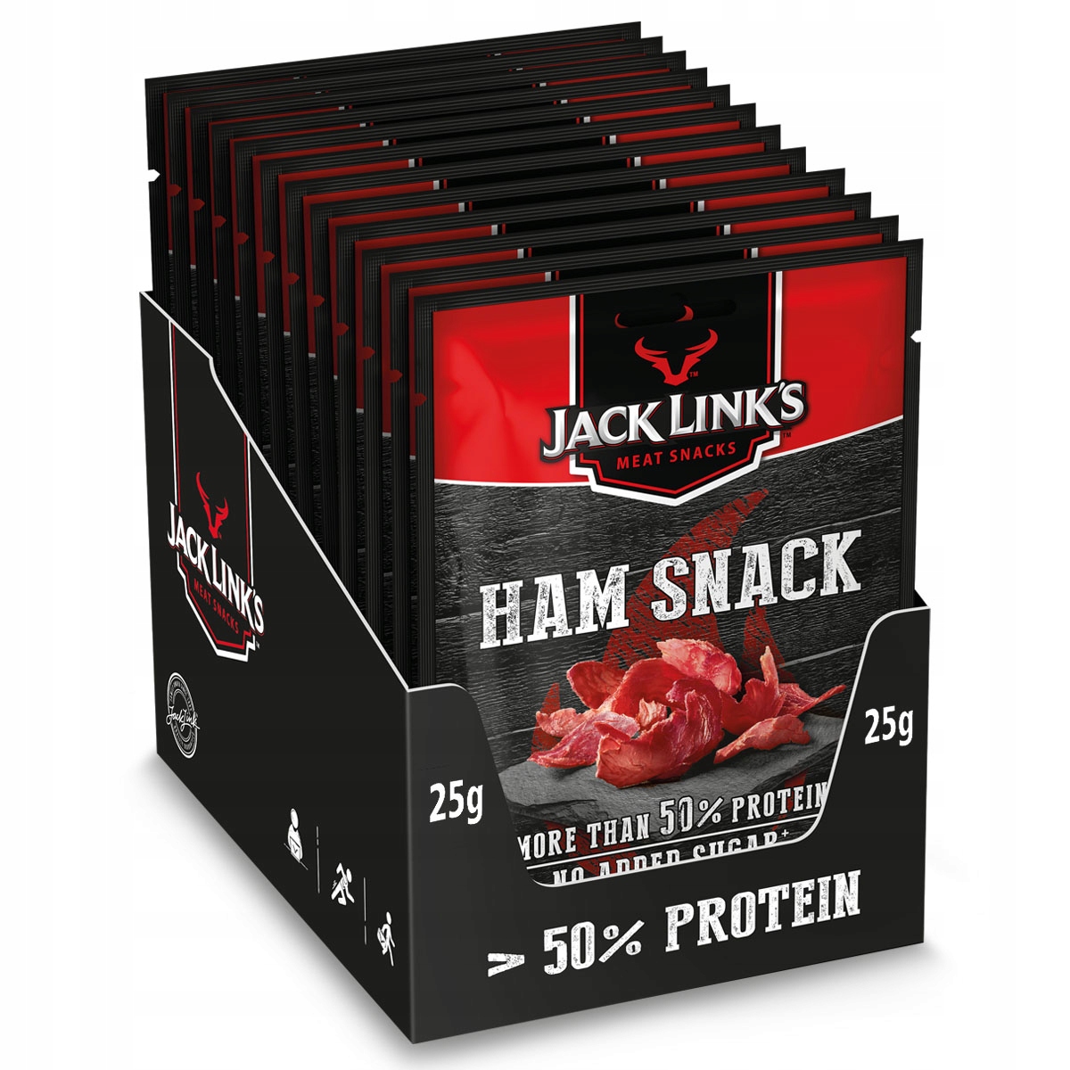 Levně Jack Links Sušená šunka Ham Snack 12 x 25 g