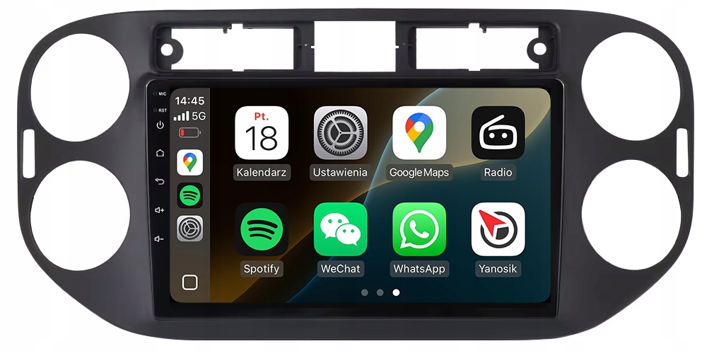 Vw Tiguan 2007-2016 Rádio Navigace Android Auto Apple Carplay Duduauto