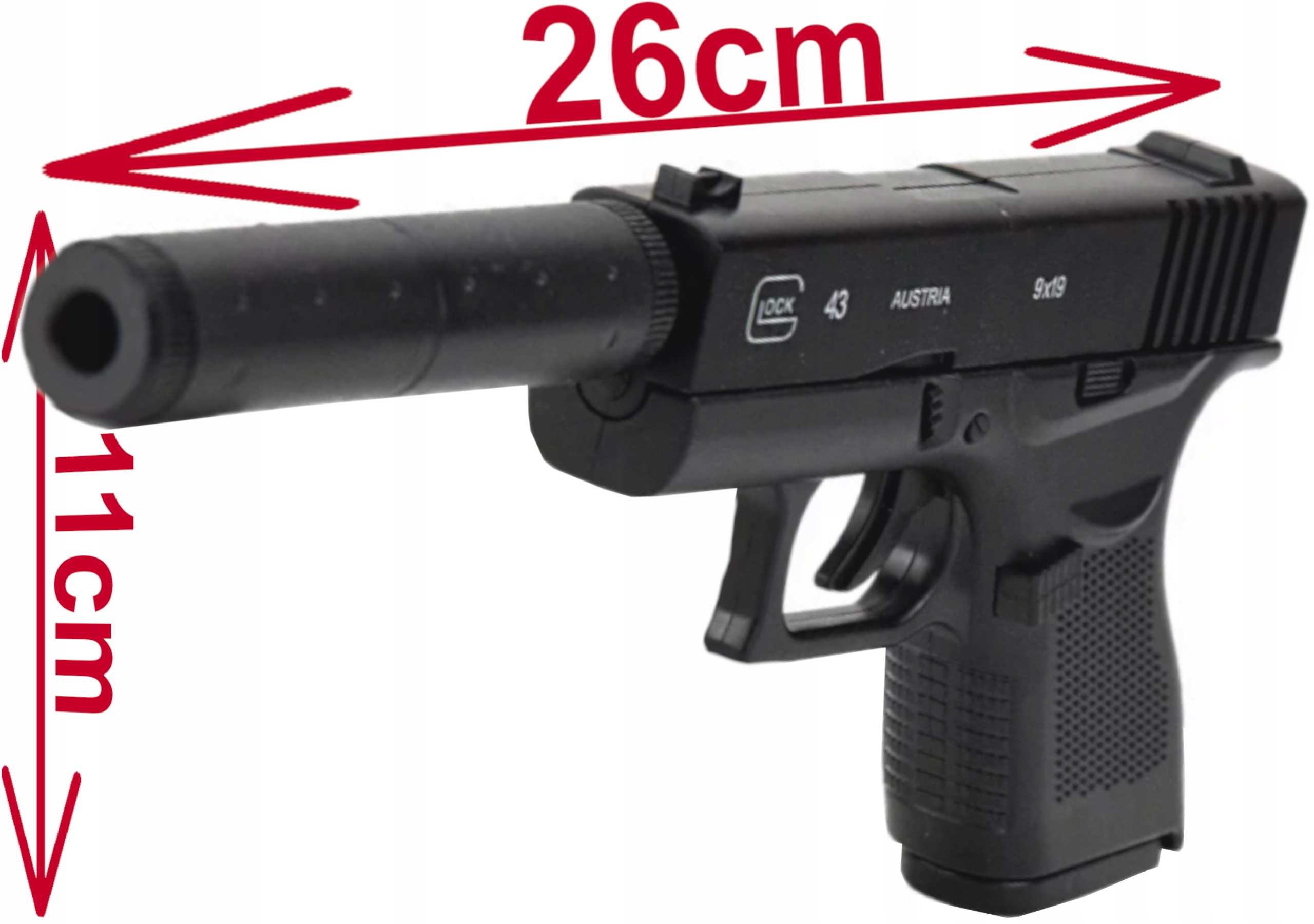 Glock 17 GEN. 4 PISTOLET METALOWY NA KULKI KARABIN Kod producenta METALOWY PISTOLET POLICYJNY Glock 17