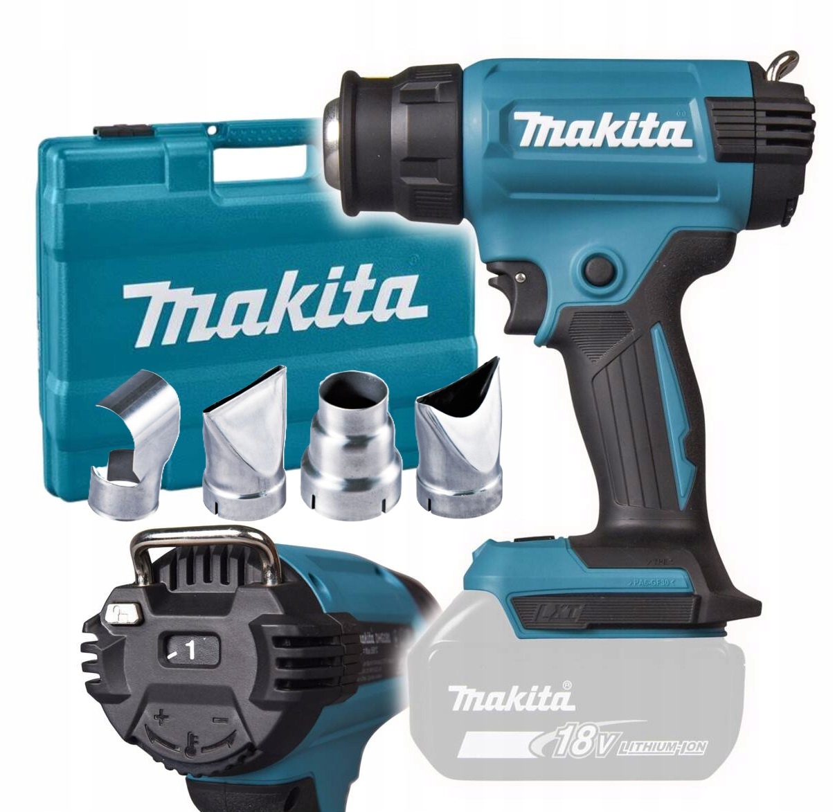 Makita DHG181ZK Opalarka z Regulacją 150-550°C 18V Lxt Body Wailzka
