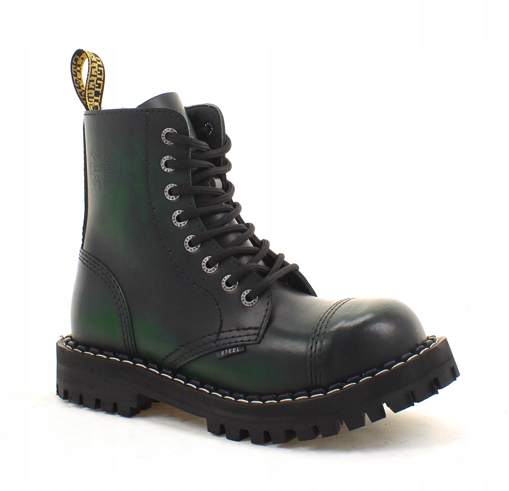 

Glany Steel Zielony/czarny 8-DZIUR 114/O/GRE/B 42